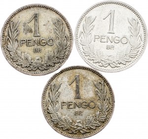 Hungary, 1 Pengo 1927, 1927, 1938