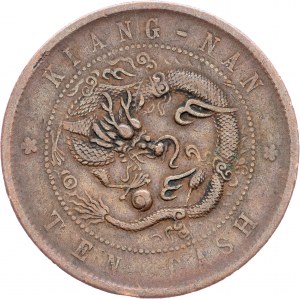 China, 10 Bargeld 1902-1908, Kiang Nan