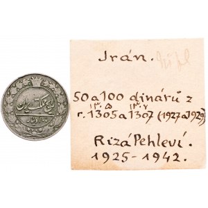 Írán, 100 dinárů 1928