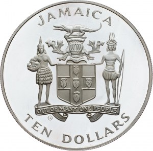 Jamaïque, 10 dollars 1982