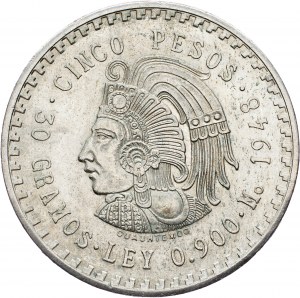 Messico, 5 Pesos 1948, Messico