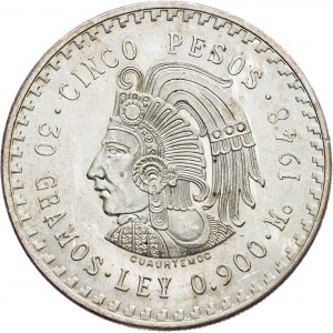 Messico, 5 Pesos 1948, Messico