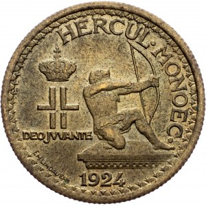 Monaco, 50 Centimes 1924, Poissy