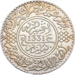 Maroko, 10 dirhamů 1331 (1913)
