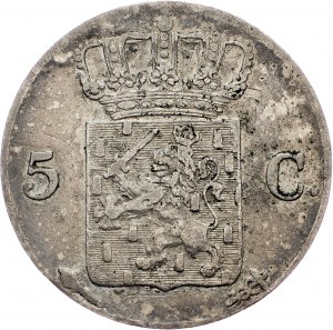 Holandia, 5 centów 1827, Utrecht