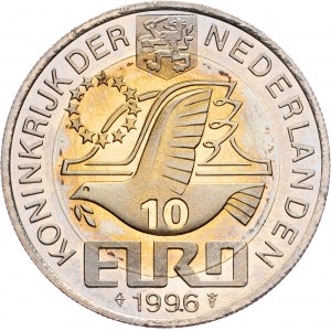 Paesi Bassi, 10 Euro / 10 Ecu 1996