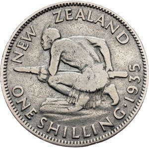 New Zealand, 1 Shilling 1935