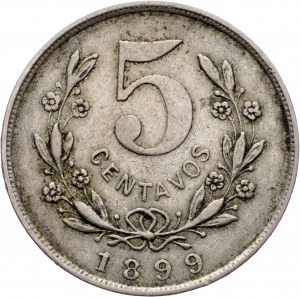 Nicaragua, 5 Centavos 1899