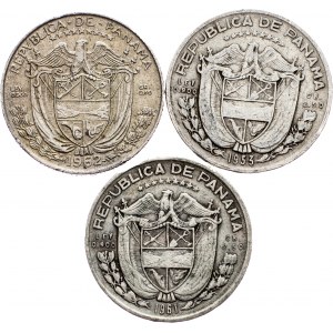 Panama, 1/10 Balboa 1953, 1961, 1962