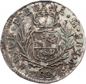 Peru, 2 Reales  1827