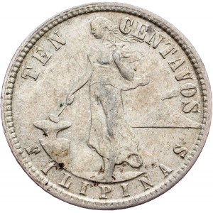 Filipíny, 10 centavos 1918