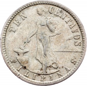Filipiny, 10 centavos 1918