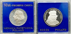 Polska, 50 złotych, 500 złotych 1972, 1986