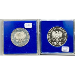 Poľsko, 50 Zlotych, 500 Zlotych 1972, 1986