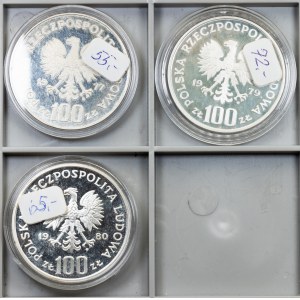 Polsko, 100 zlotých 1977, 1979, 1980