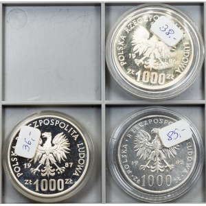Polska, 1000 złotych 1982, 1986, 1987