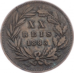 Portugalsko, 20 Reis 1883