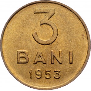 Rumänien, 3 Bani 1953