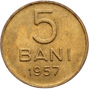 Roumanie, 5 Bani 1957