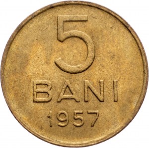 Roumanie, 5 Bani 1957