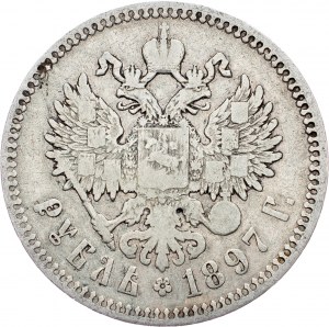 Russie, 1 rouble 1897, **