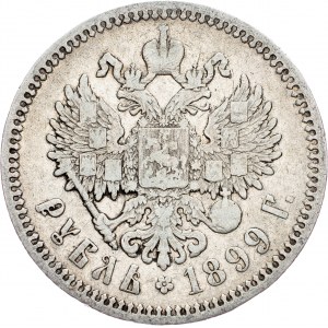 Mikuláš II , 1 rubl 1899, Petrohrad