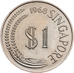 Singapour, 1 dollar 1968