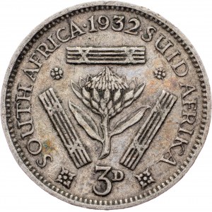 Južná Afrika, 3 pence 1932