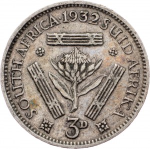 Južná Afrika, 3 pence 1932
