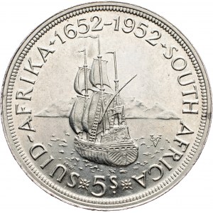 South Africa, 5 Shillings 1952