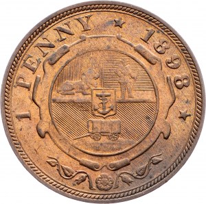 Repubblica Sudafricana, 1 penny 1898, Pretoria