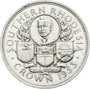Rhodesia meridionale, 1 Crown 1953, Londra