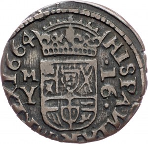 Spagna, 16 Maravedis 1664