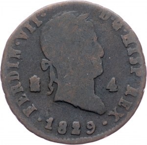 Spanien, 4 Maravedis 1829