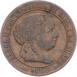 Španělsko, 2½ Centimos de Escudo 1868