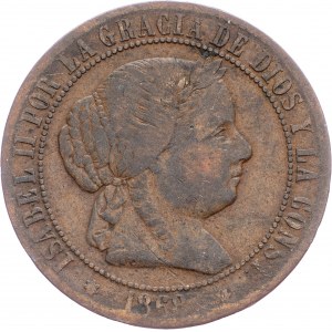 Hiszpania, 2½ Centimos de Escudo 1868