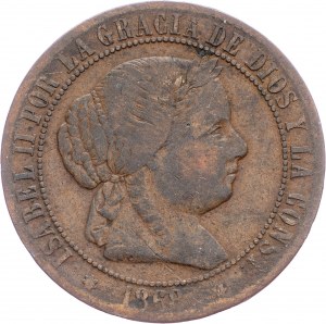 Španělsko, 2½ Centimos de Escudo 1868