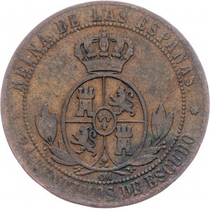 Spanien, 2½ Centimos de Escudo 1868