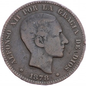 Španělsko, 10 Centimos 1878