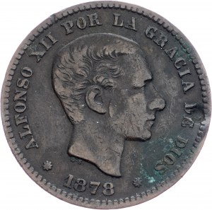 Spanien, 5 Centimos 1878
