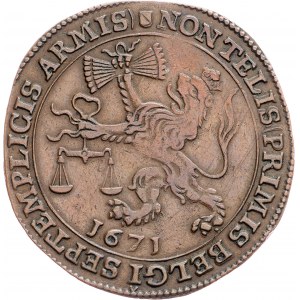 Hiszpańskie Niderlandy, Jeton 1671