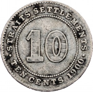 Straits Settlements, 10 centów 1900 r.