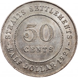 George V., 50 centov 1921, Bombaj
