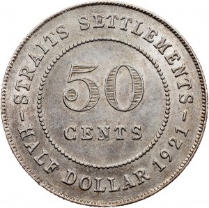 George V., 50 centů 1921, Bombaj