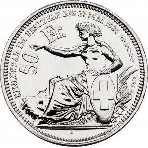Švýcarsko, 50 franků 1984