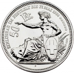 Svizzera, 50 franchi 1984