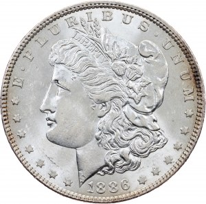 Bundesstaatliche Republik, Morgan Dollar 1886, Philadelphia