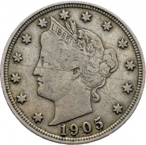 Spolková republika, 5 centů 1905