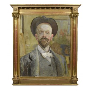Jacek MALCZEWSKI (1854-1929), Autoritratto con cappello, 1914