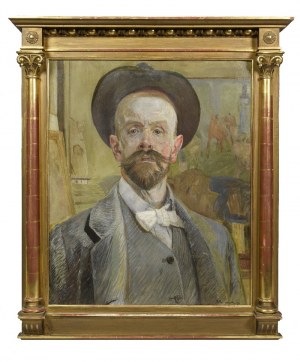 Jacek MALCZEWSKI (1854-1929), Autoportrait au chapeau, 1914